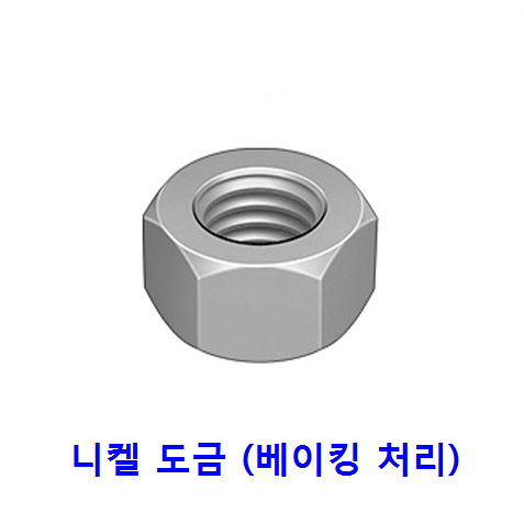 육각 너트 (니켈 도금)